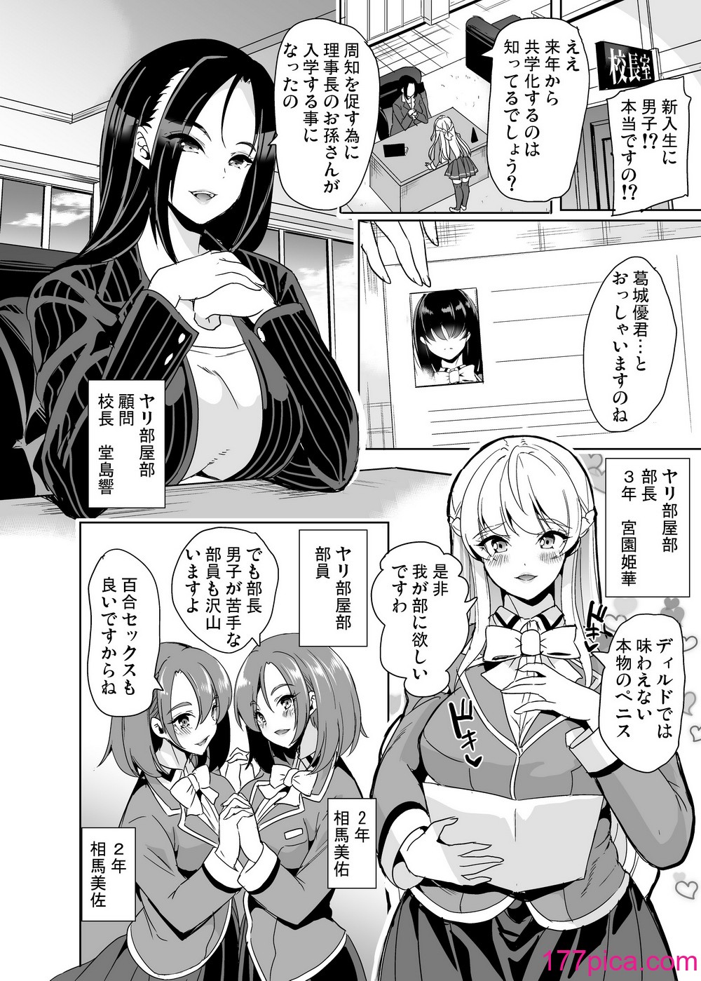 [弥美津峠 (鳳まひろ)] 女子ヤリ部屋部の男根 〜痴女ハーレム〜 [DL版][49P]-第1章-图片3