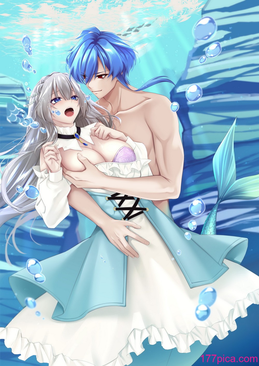 [聖華快楽書店 (エルトリア、鈴月奏、ちょこみんと)] 溺愛の虜～人魚の王に変えられるカラダ～[66P]-第1章-图片2