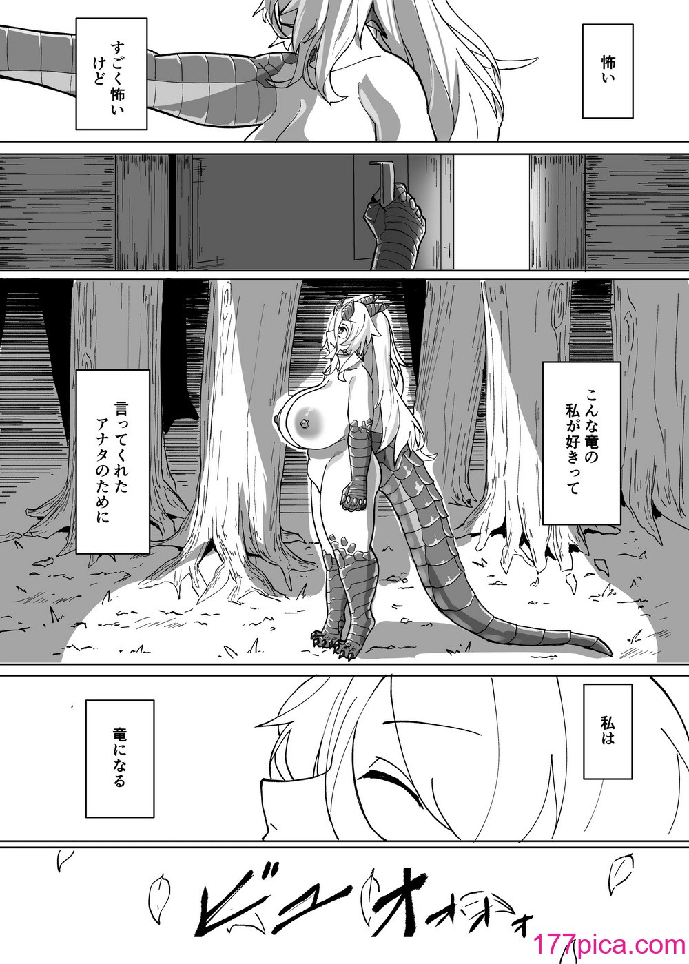 [採掘基地 (篝町狐懐)] あの夜が一番の幸せだったから 迫害竜娘と限界殺し屋 人語忘れて獣エッチ [DL版][86P]-第2章-图片4