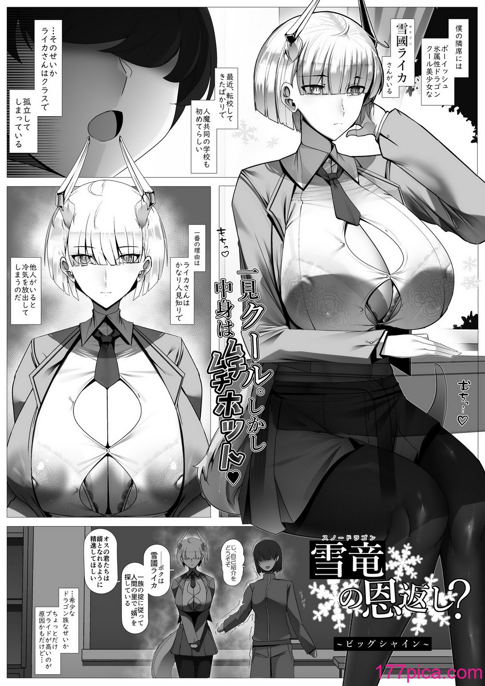 [パレスヴィレッジ (よろず)] おそわれ!デカチチボーイッシュ竜娘!! [DL版][80P]-第1章-图片3