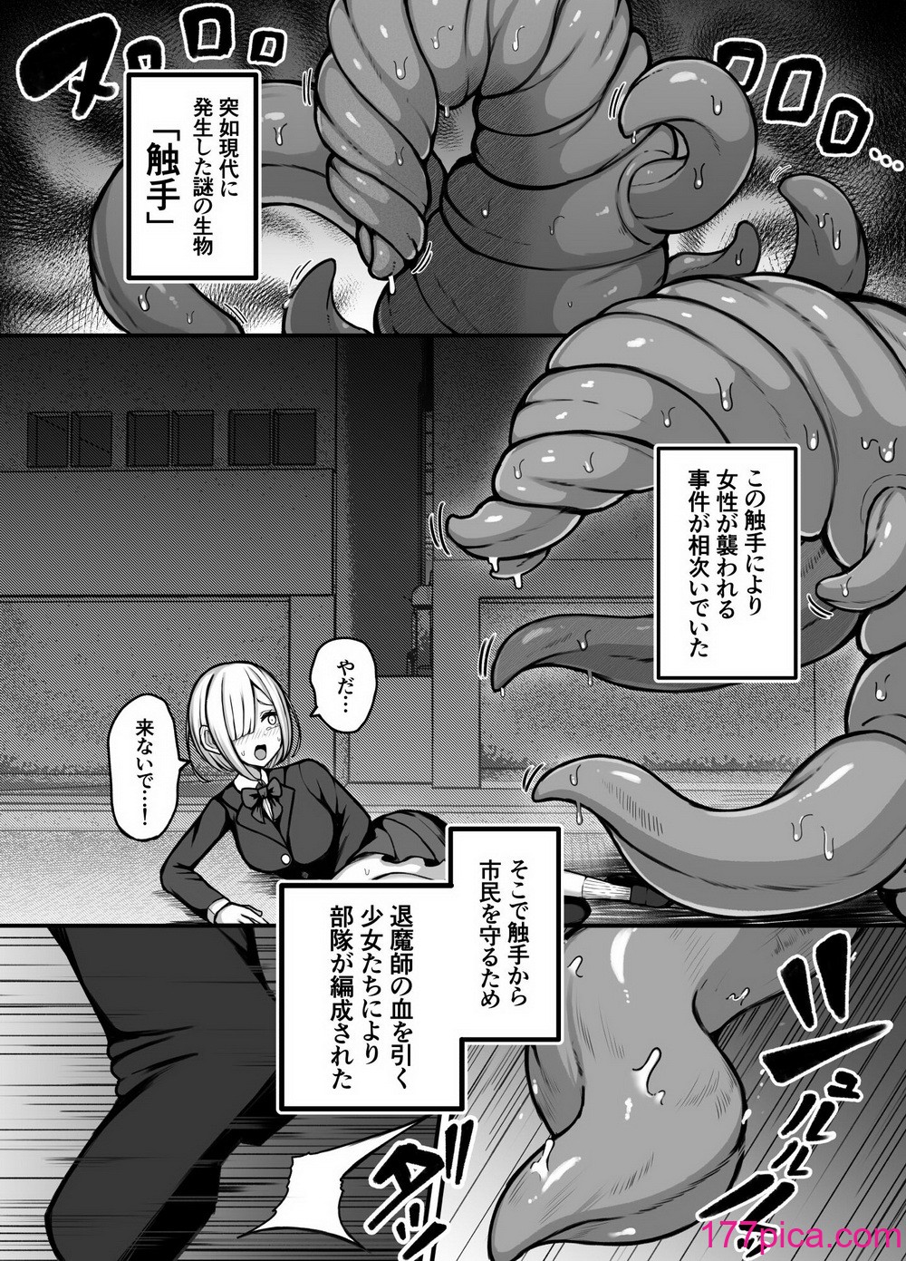 [煩悩寺ゆら] 時間操作能力を持つ退魔師ちゃんが能力を遺伝した触手を出産する話[59P]-第1章-图片4