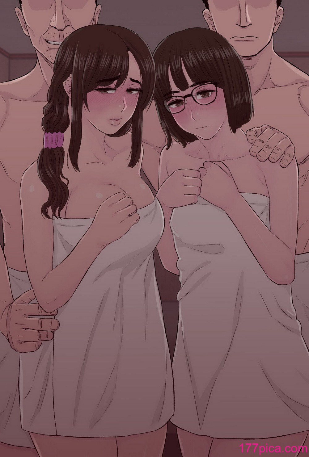 [金珠狼 (タマロウ)] 続染色妻5その後の地味巨乳妻清水恵子夫婦円満スワップ編 [DL版][45P]