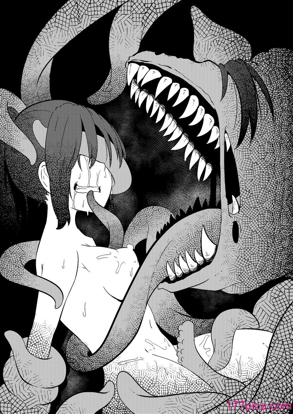 [すずぽに (すずのもく)] 觸手売りのクルテ3｜觸手賣春的克爾蒂II [今泉紅太狼] [DL版][38P]-第3章-图片5