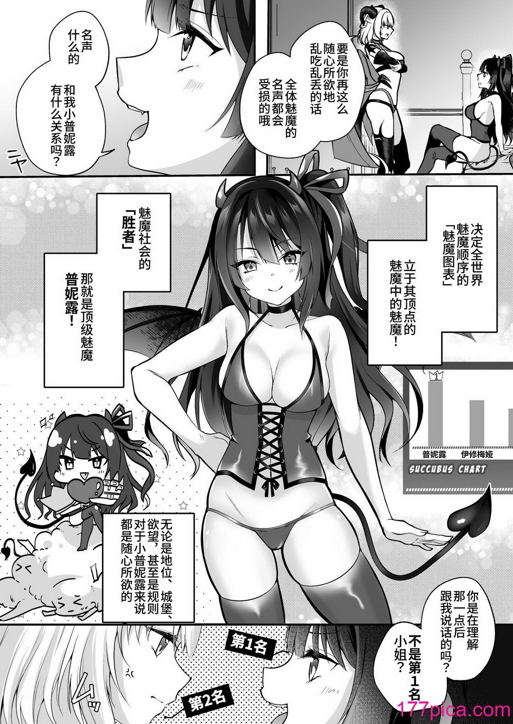 [圣华快楽书店 (エルトリア、るりまる)] メスガキサキュバスのわからせ调教クラブ ～クリ责め×尿道责め×雑鱼マンコ化～ [中国翻訳] [DL版][65P]-第1章-图片4