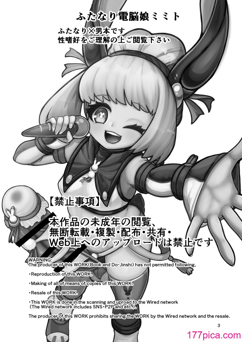 [レティーシャのお昼寝 (千冬)] ふたなり電脳娘ミミト [便宜汉化组] [DL版][47P]-第1章-图片3