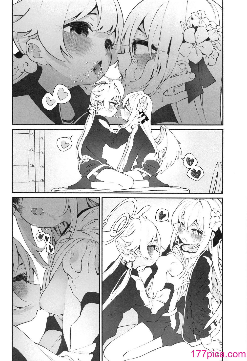 [白玉もち] ブルアカ百合まとめ (ブルーアーカイブ) [中国翻訳][48P]-第1章-图片9