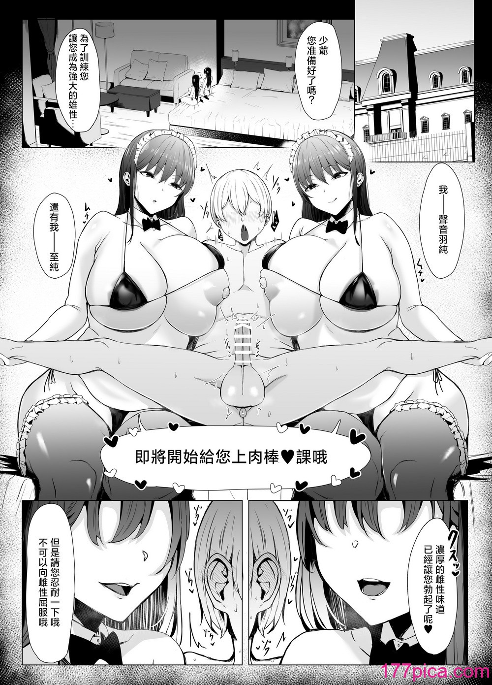 [情绪安亭 (情绪)] 高身长双子メイドのオチ〇ポ♥レッスン [中国翻訳][61P]-第1章-图片2