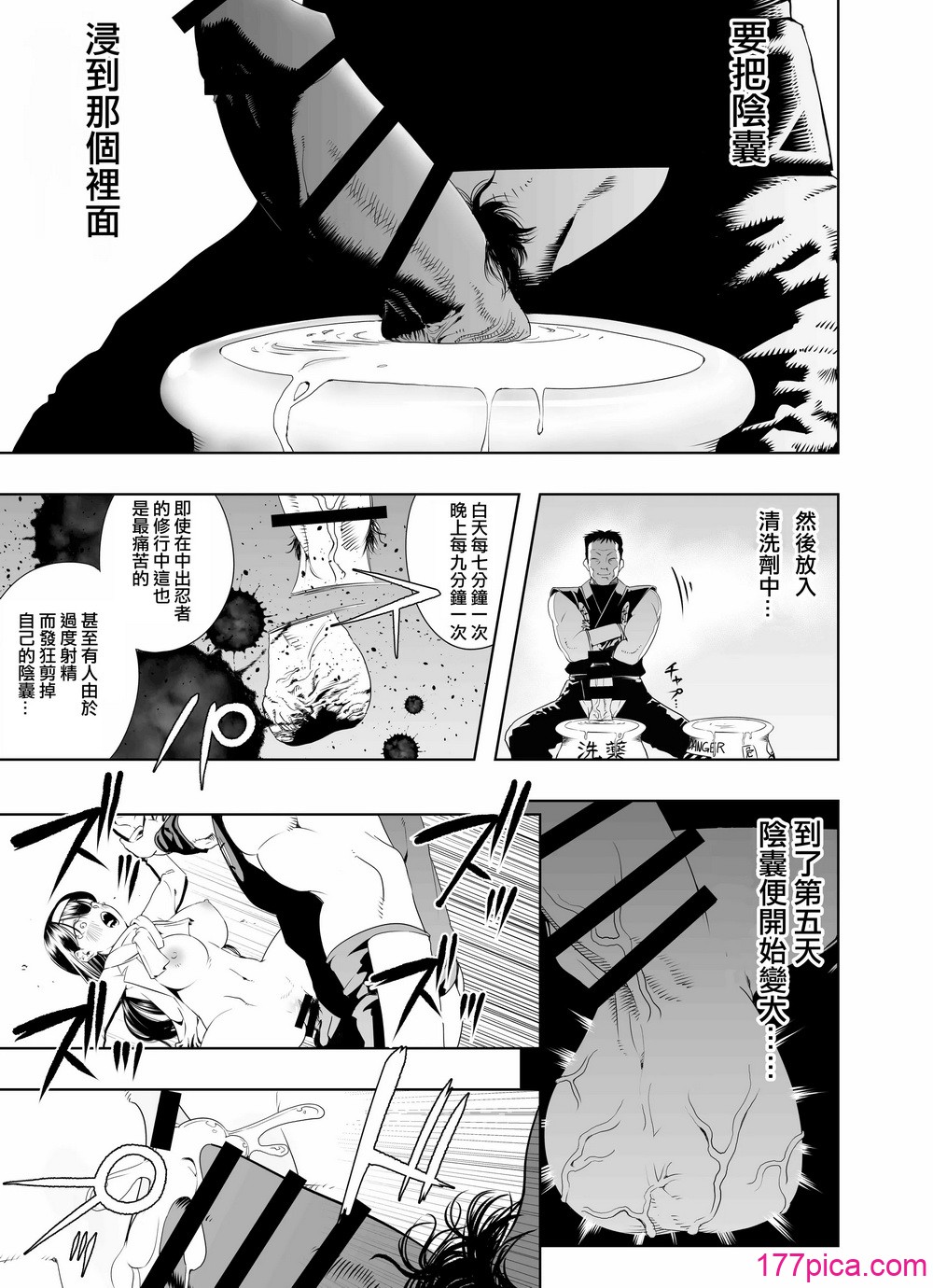 [アポカリプス煮浸し (かぶらな)] 中出し忍者金玉乱射郎 正義のくノ一・ヒビキ編 [沒有漢化][46P]-第6章-图片1
