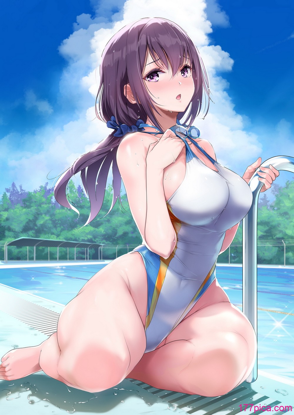 [ナイロン100R0(ナイロン)] 巨乳が悩みの水泳部員｜煩惱是巨乳的游泳社社員 [無修正] [DL版][53P]-第1章-图片2