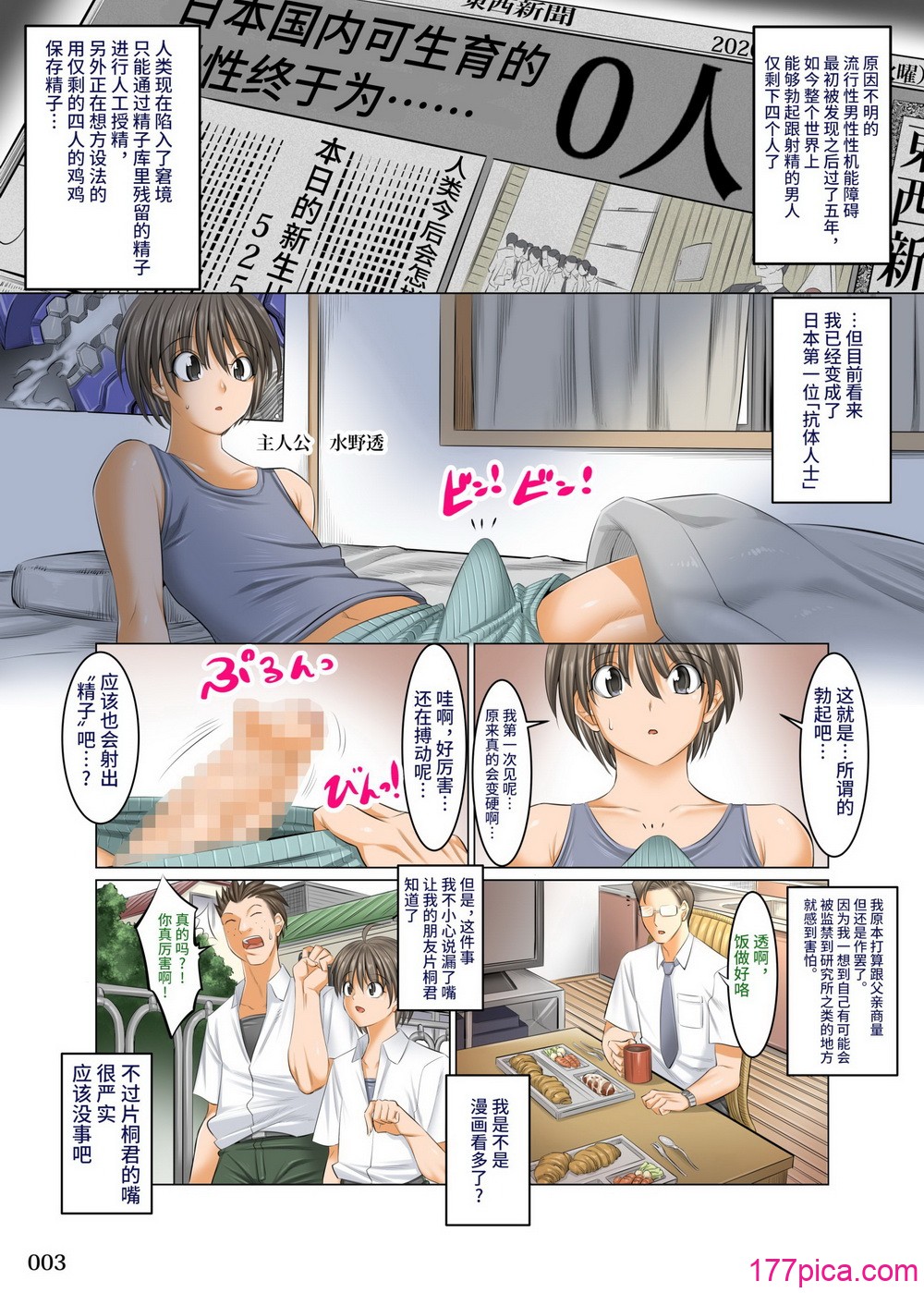 [絵援队 (酒呑童子、シュテン)] 仆以外インポの世界系列 1-5 [中国翻訳][粗码][214P]-第1章-图片3