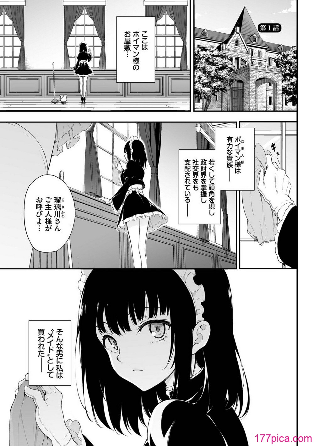 [きょくちょ] メイド教育。ー没落貴族 瑠璃川椿ー + 特別イラスト集 [DL版][216P]-第1章-图片4