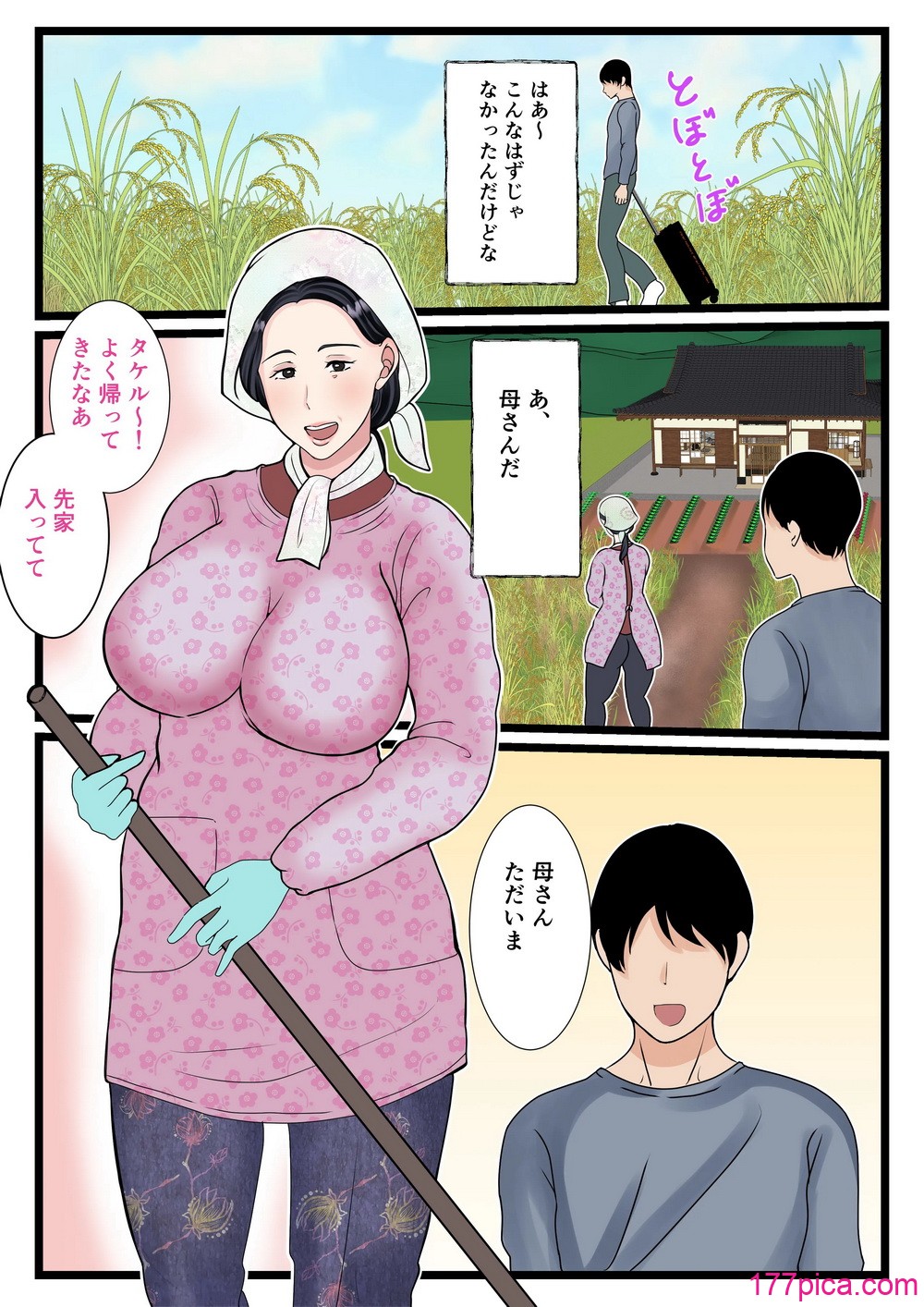 [べにー研究所 (べにサイロ)] 息子をムラムラさせる田舎のおっ母さん～母のふるさとま〇こはあったかい～[66P]-第1章-图片4